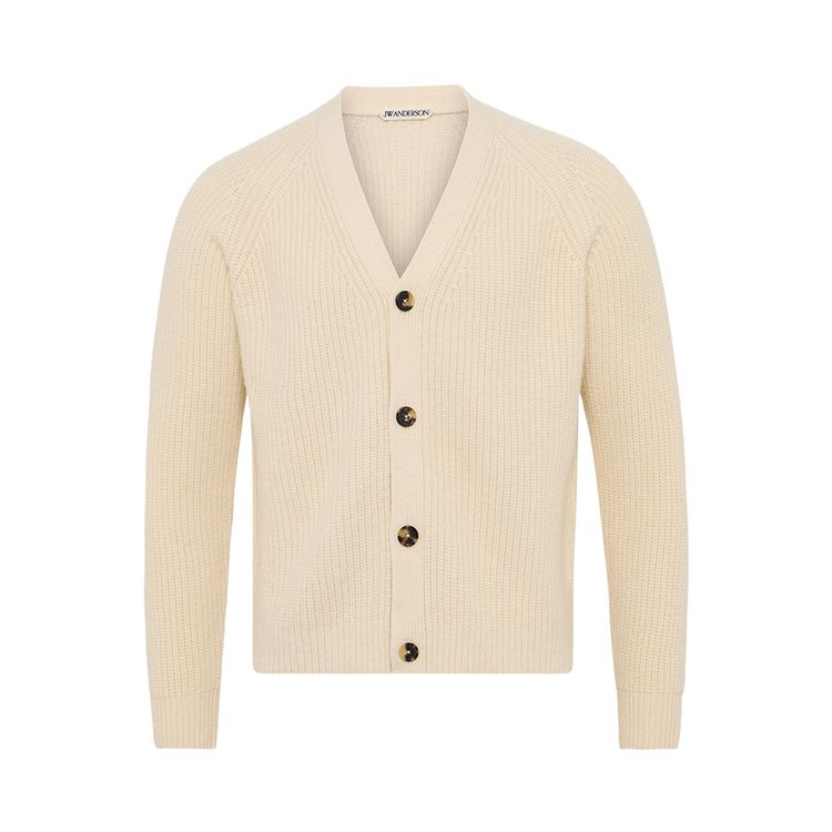 JW Anderson V Neck Cardigan Ivory