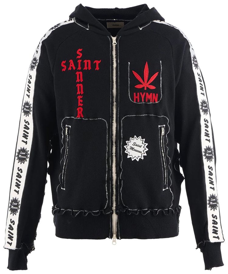 SAINT Mxxxxxx x A Love Movement Zip Hoodie Black