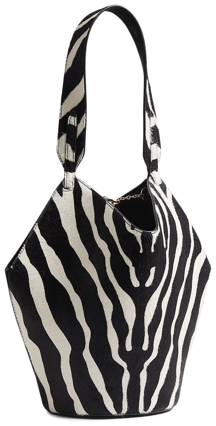 Khaite Lotus Mini Tote BlackWhite