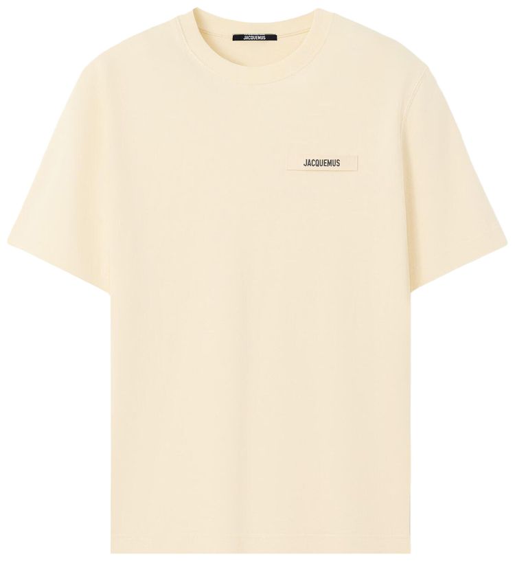 Jacquemus Le T Shirt Gros Grain Beige