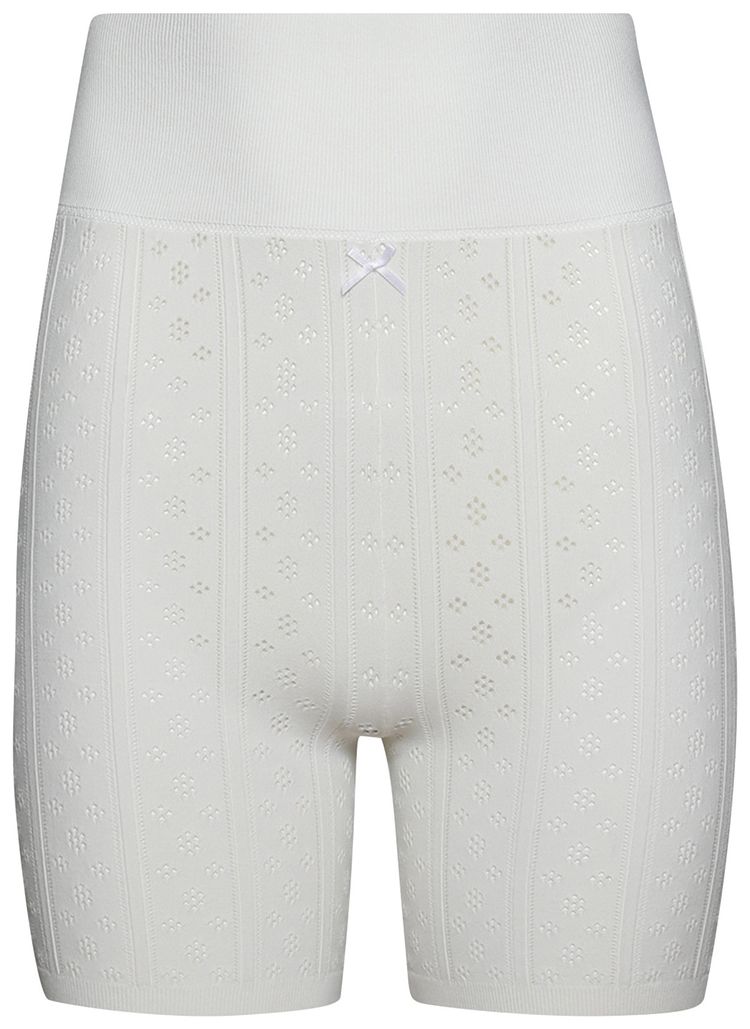 JW Anderson Pointelle Shorts Off White