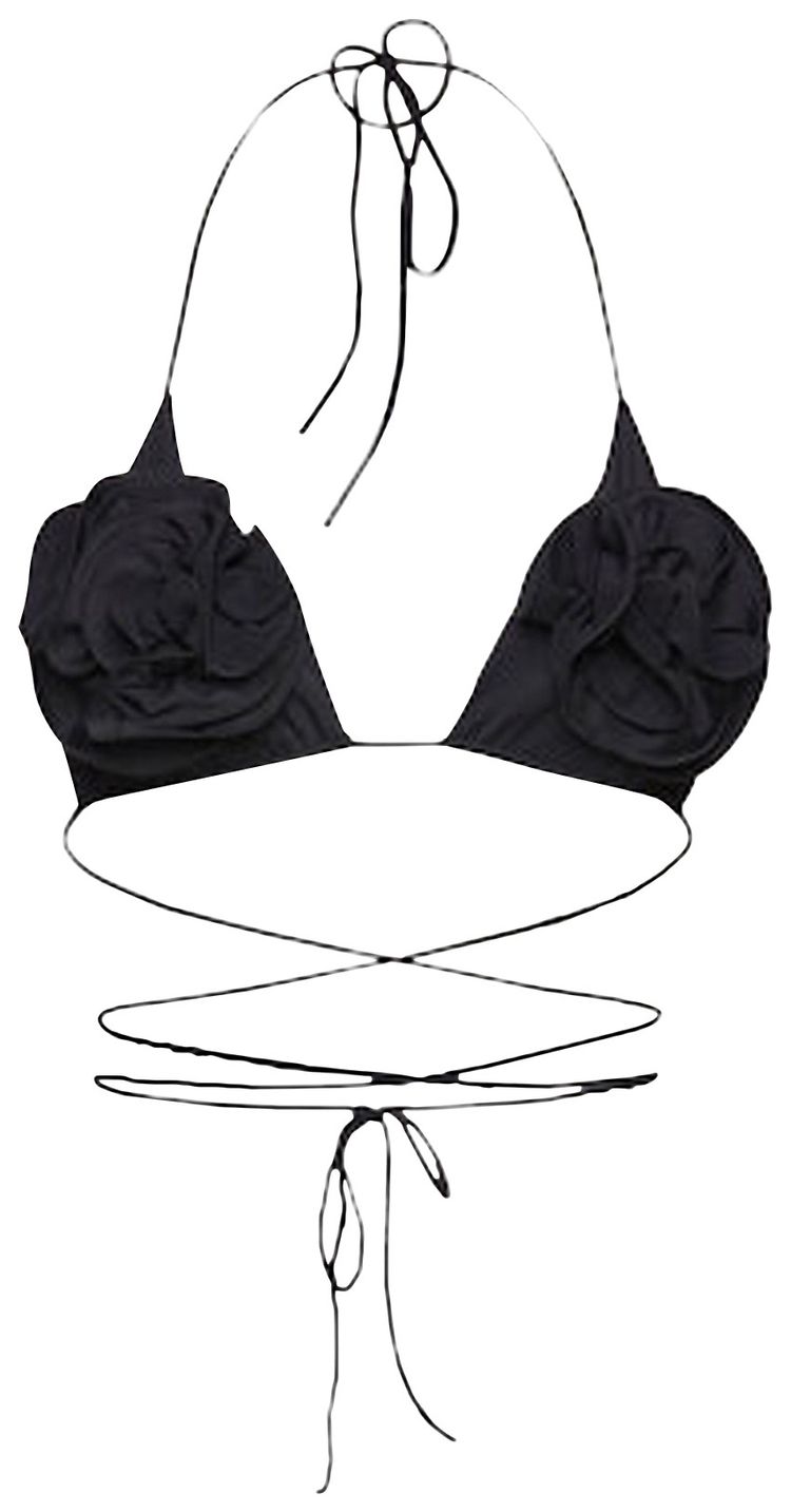 Magda Butrym Swim Bra Black