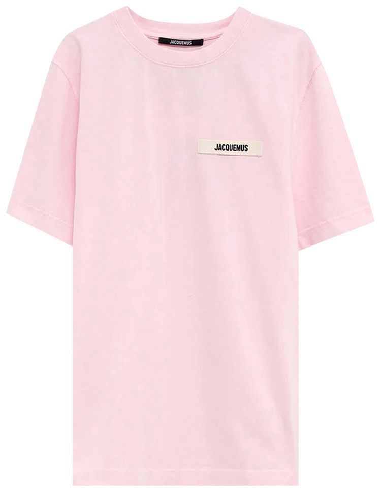 Jacquemus Le T Shirt Gros Grain Pink