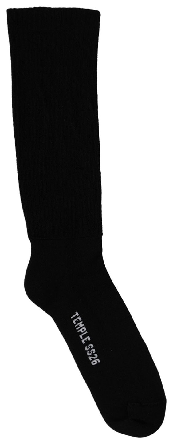 Rick Owens Mid Calf Socks BlackMilk