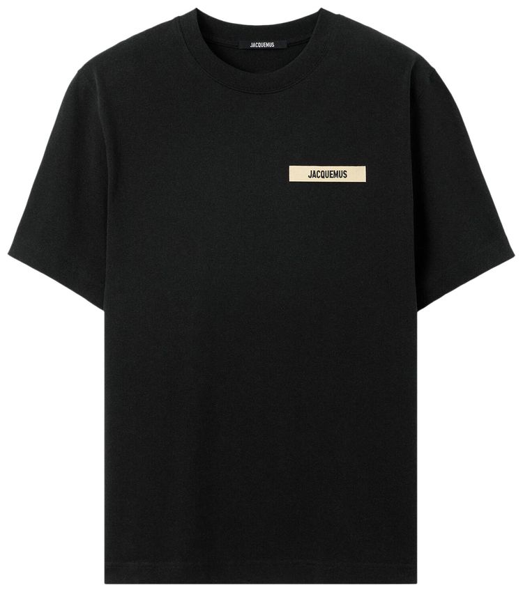 Jacquemus Le T Shirt Gros Grain Black