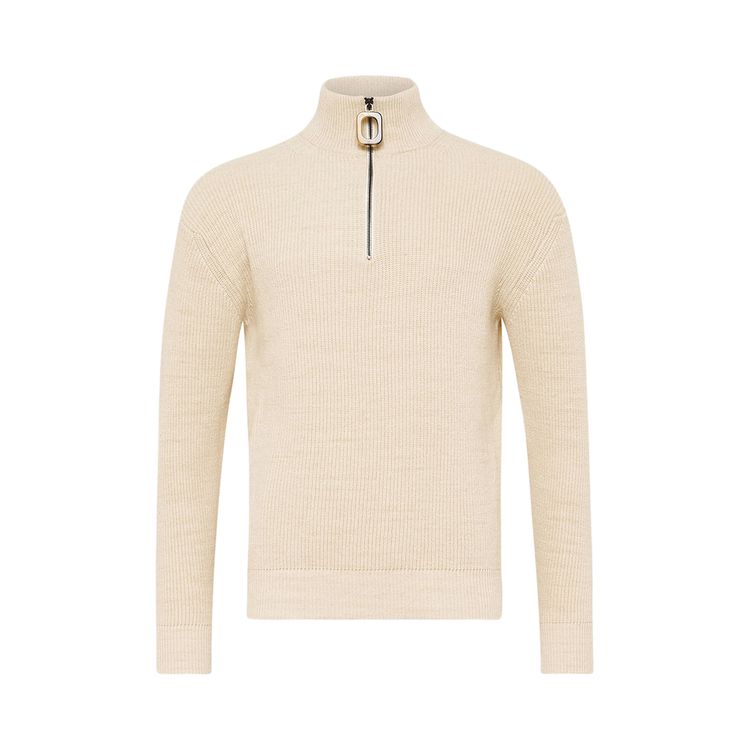 JW Anderson Half Zip Jumper Ivory