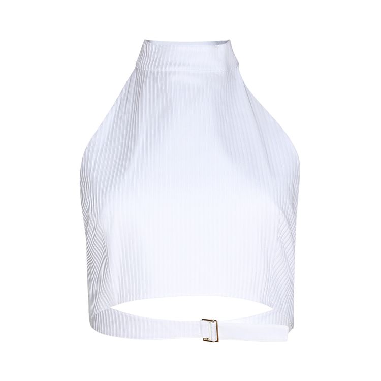 Alaia Plastron Top Blanc