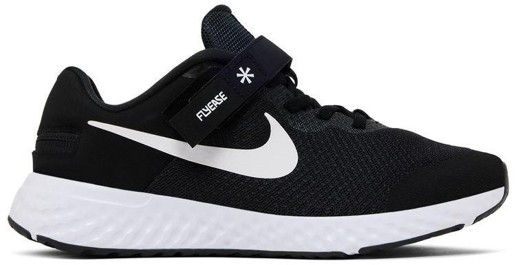 Nike Revolution 6 FlyEase GS Black White