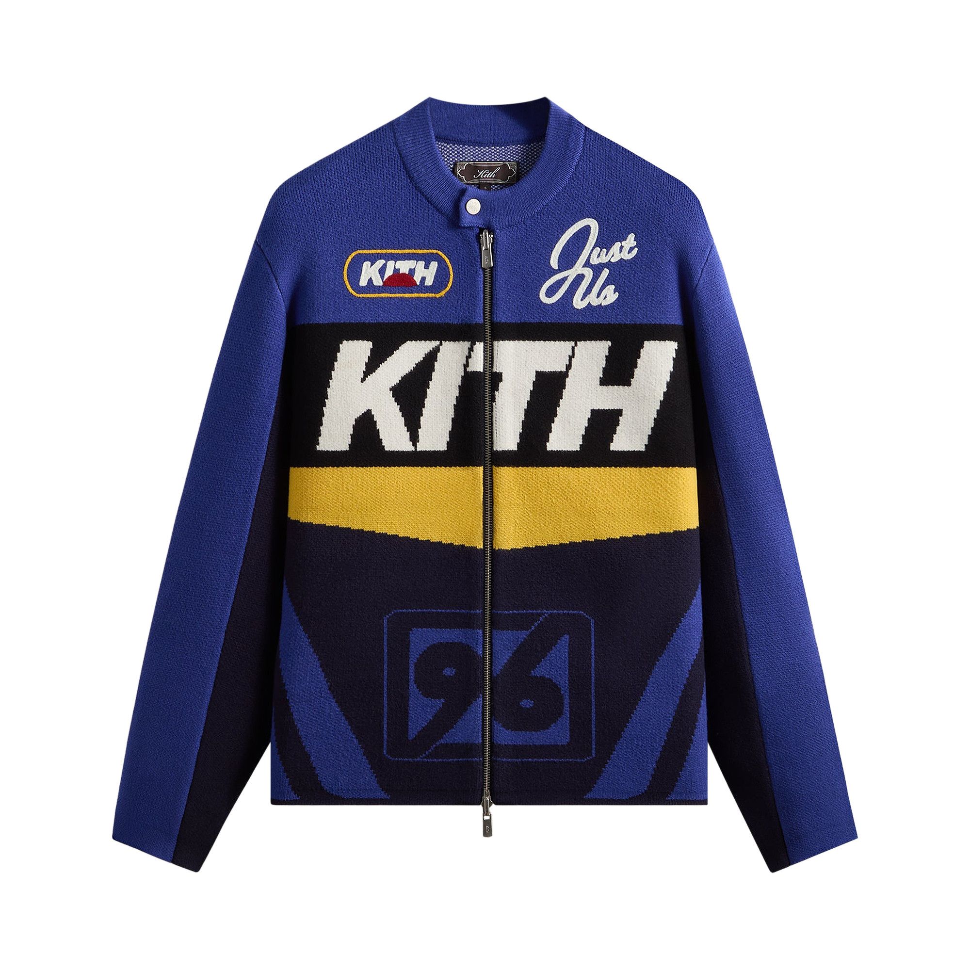 Buy Kith Knit Moto Full Zip Jacket 'Current' - KHM034462 412 | GOAT