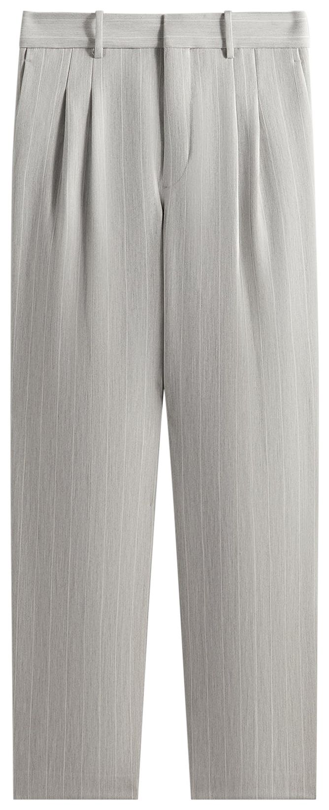 Kith Pinstripe Eli Pleated Trouser Light Heather Grey