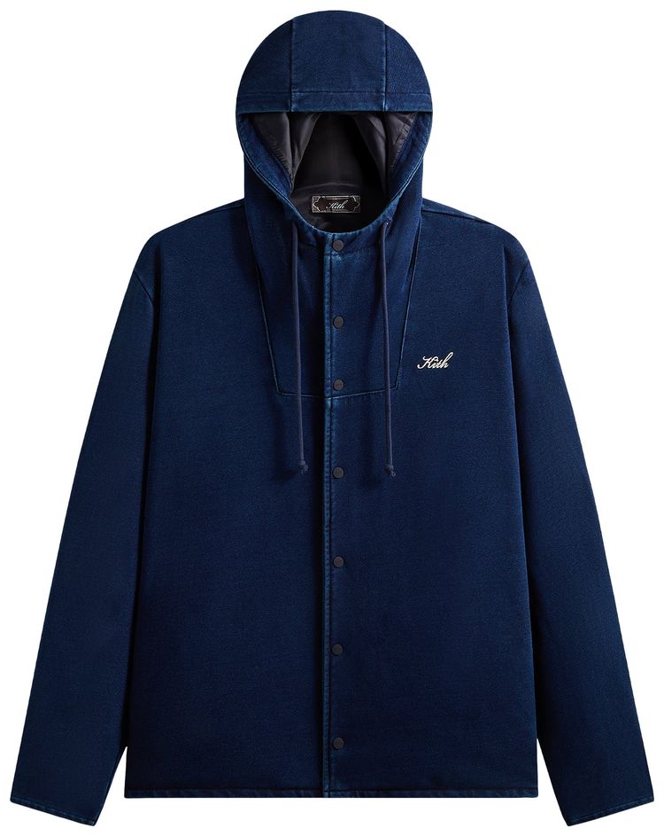 Kith Indigo Loopback Terry Dorian Jacket Dark Indigo