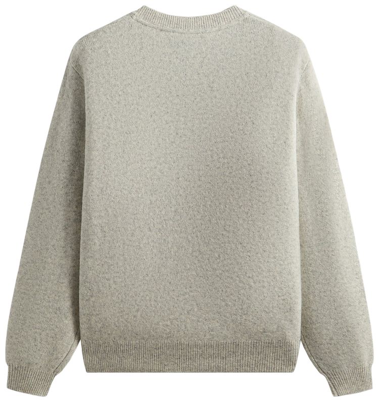 Kith Boucle Harmon Henley Sweater Light Heather Grey