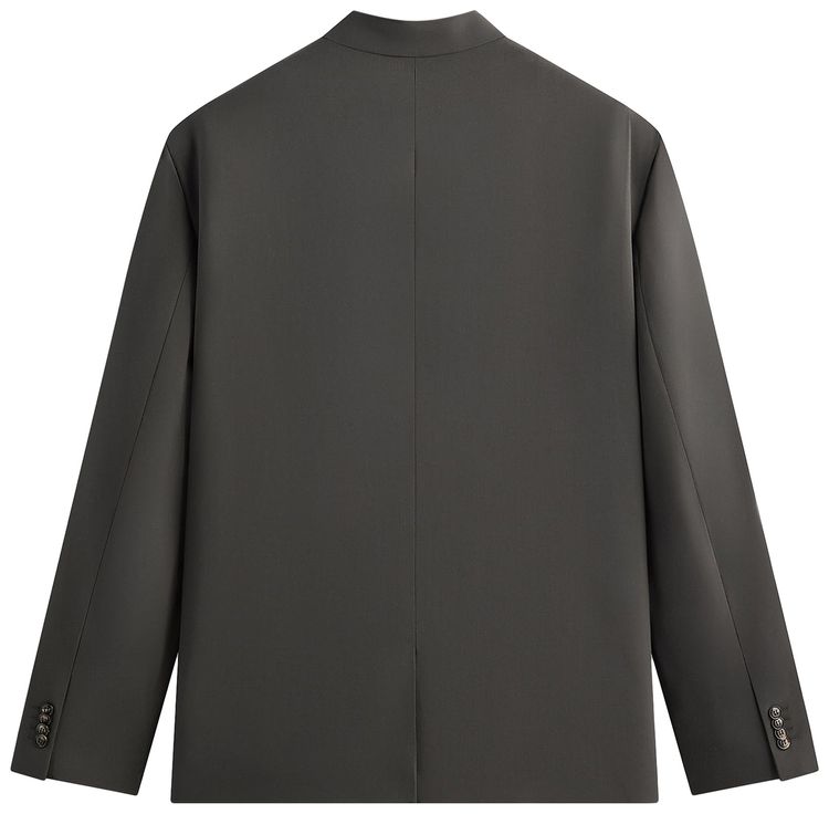 Kith Giorgio Armani  Kin Milano Crepe Collarless Jacket Dark Ash