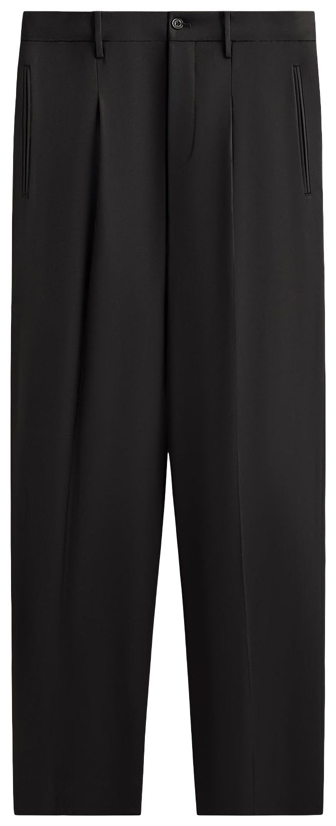 Kith Kin For Origins Tropical Wool Han Trouser Black