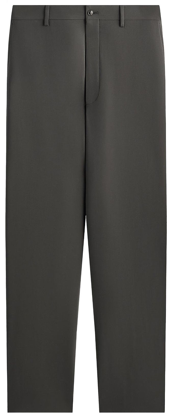 Kith Giorgio Armani  Kin Milano Crepe Flat Front Trouser Dark Ash