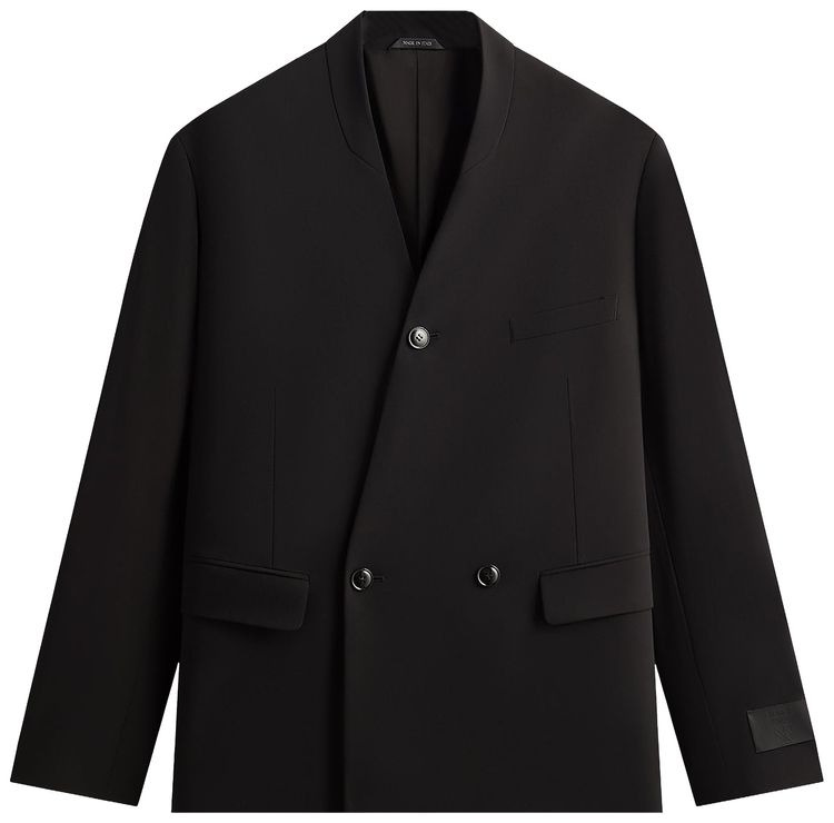 Kith Giorgio Armani  Kin Milano Crepe Collarless Jacket Black