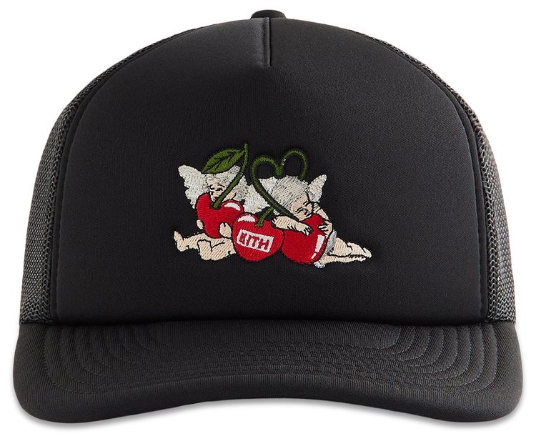 Kith Cherry Bunch Nolan Trucker Hat Black