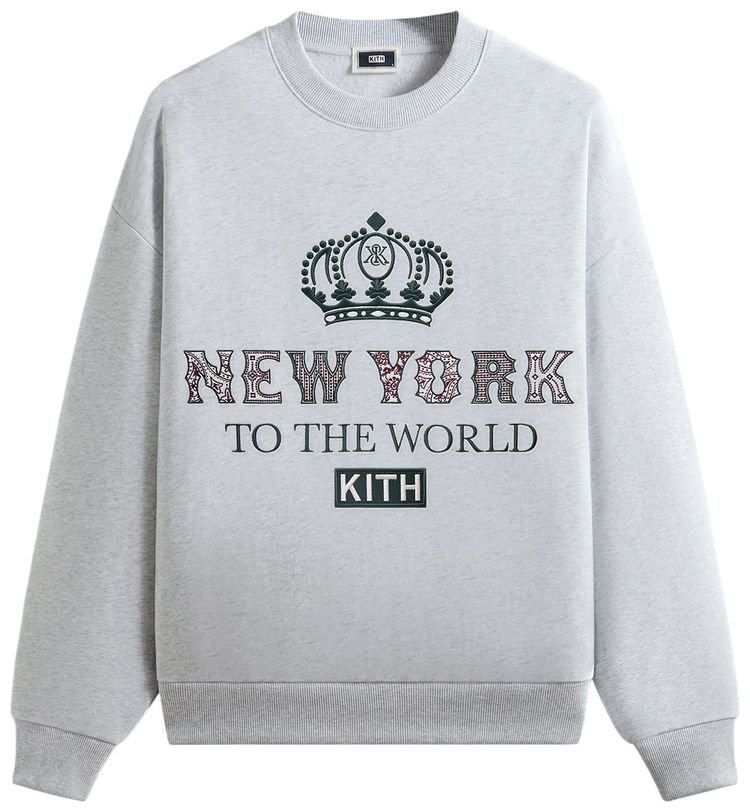 Kith Nelson Crewneck Light Heather Grey