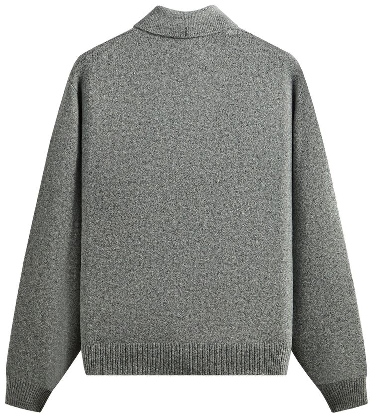 Kith Marled Harmon Rugby Pullover Mid Heather Grey