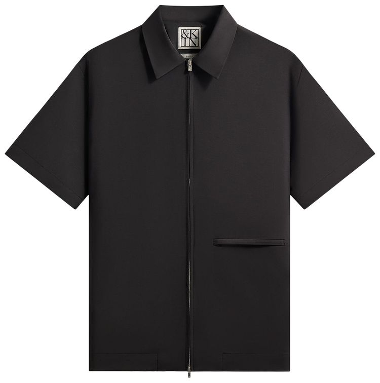 Kith Kin For Origins Tropical Wool Davenport Shirt Black