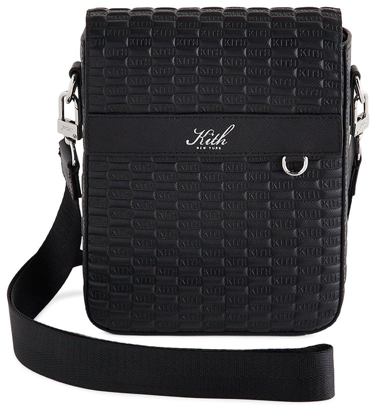 Kith Monogram Leather Explorer Pack Black