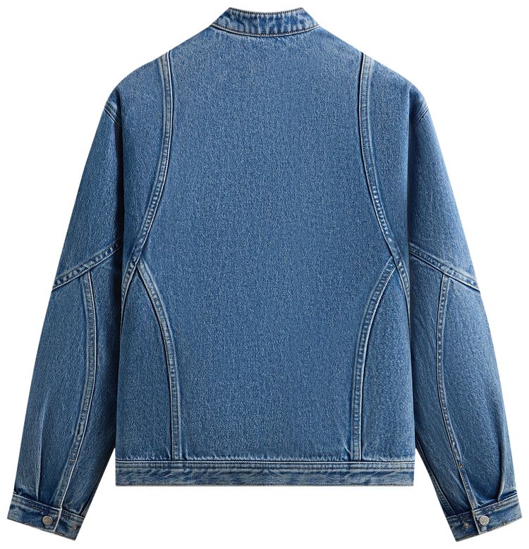 Kith Denim Adrien Moto Jacket Mid Indigo