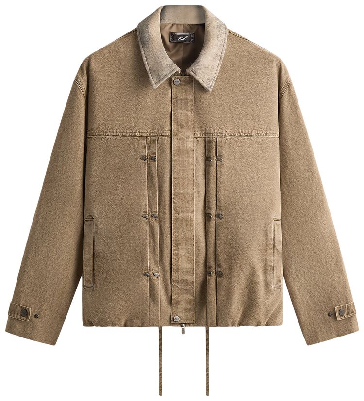 Kith Washed Canvas Ariel Blouson Jacket Sandalwood