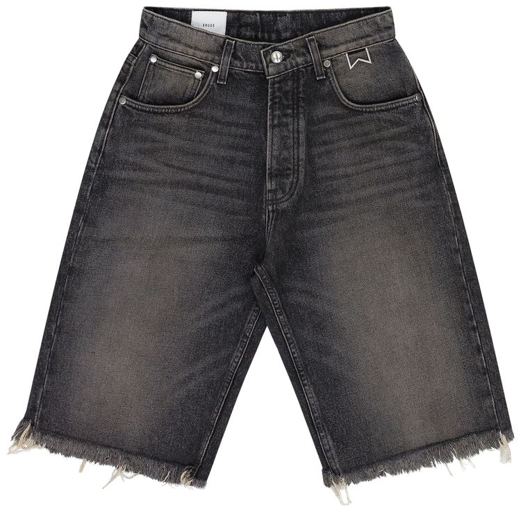 Rhude Denim Shorts Black