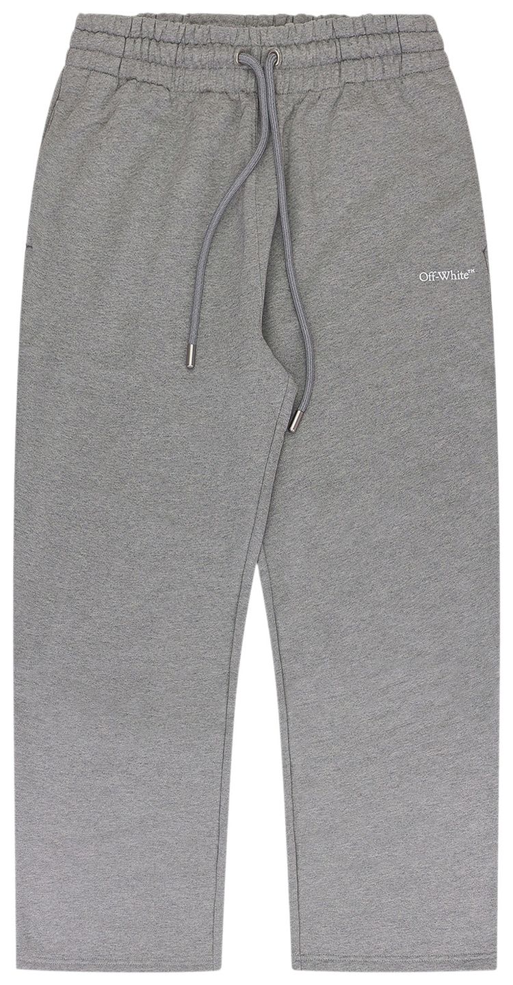Off White Wave Diagonal Sweatpants Light Heather Grey