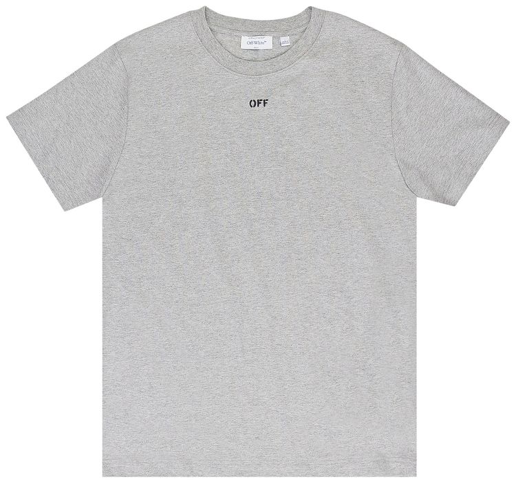 Off White Spray Can Arrow Slim T Shirt Grey