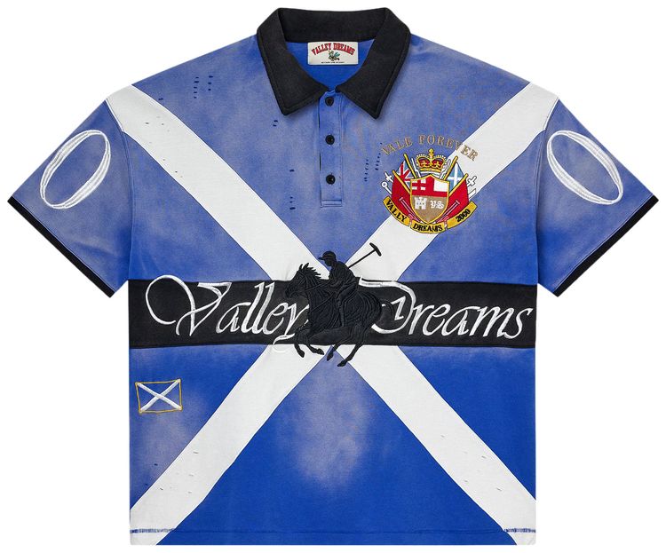 Vale Forever Legacy Short Sleeve Polo Blue