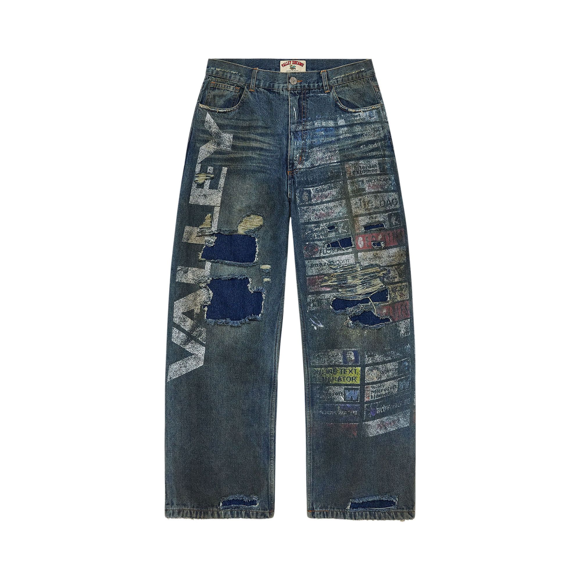 パンツ Goat archive denim Buy Vale Forever Glitch Denim 'Dest/Midwash' - 11451 1SS2605VFGDD