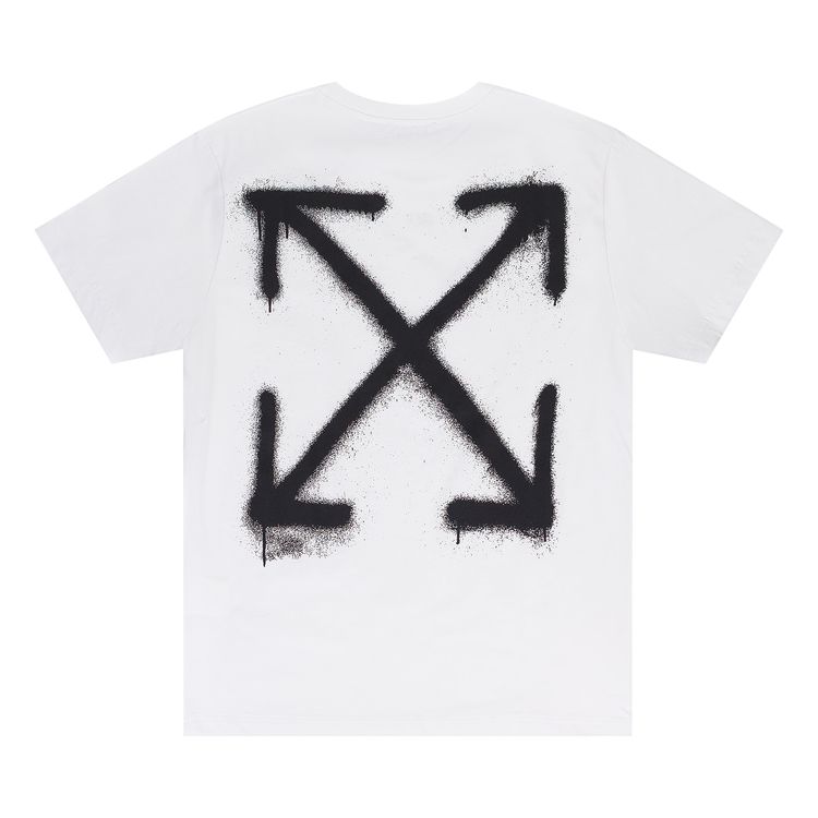 Off White Spray Can Arrow Slim T Shirt White