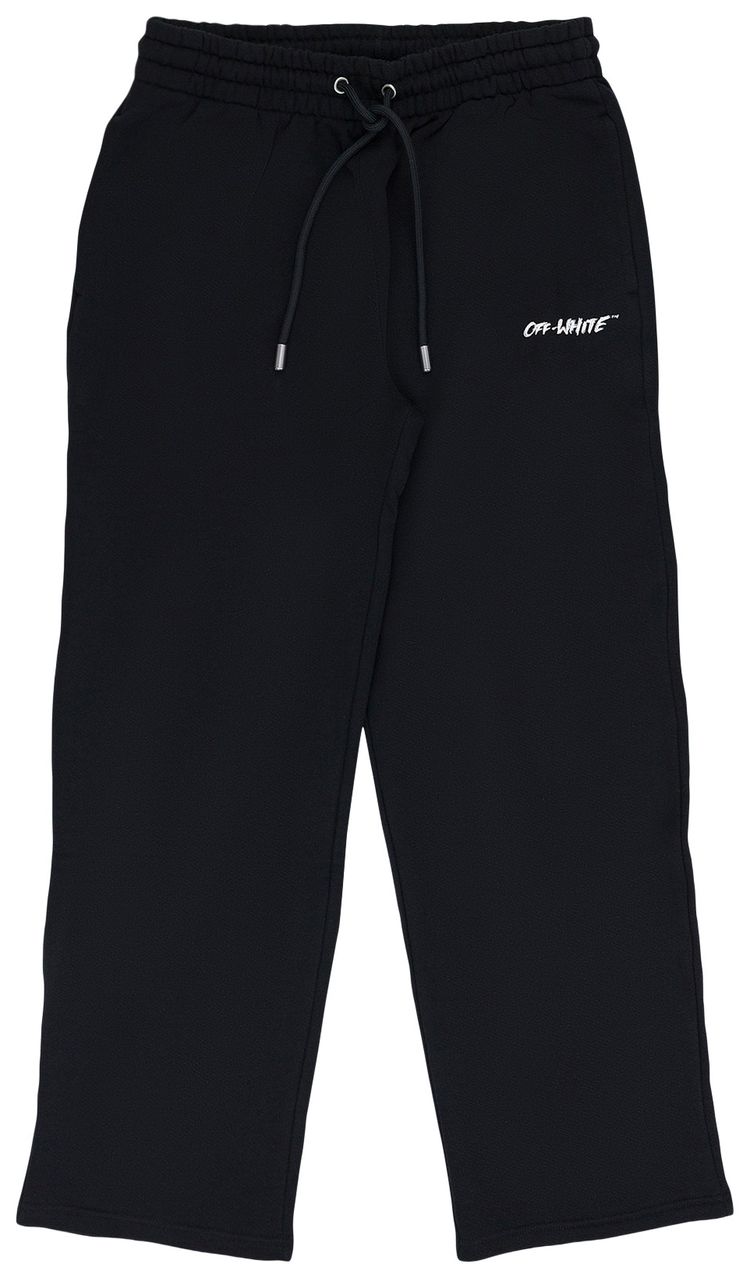 Off White Chalk Arrow Sweatpants Black