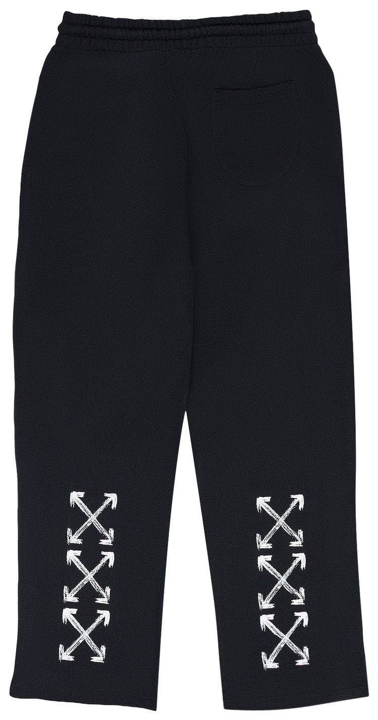 Off White Chalk Arrow Sweatpants Black