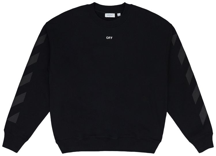 Off White Cornely Diagonal Crewneck Black