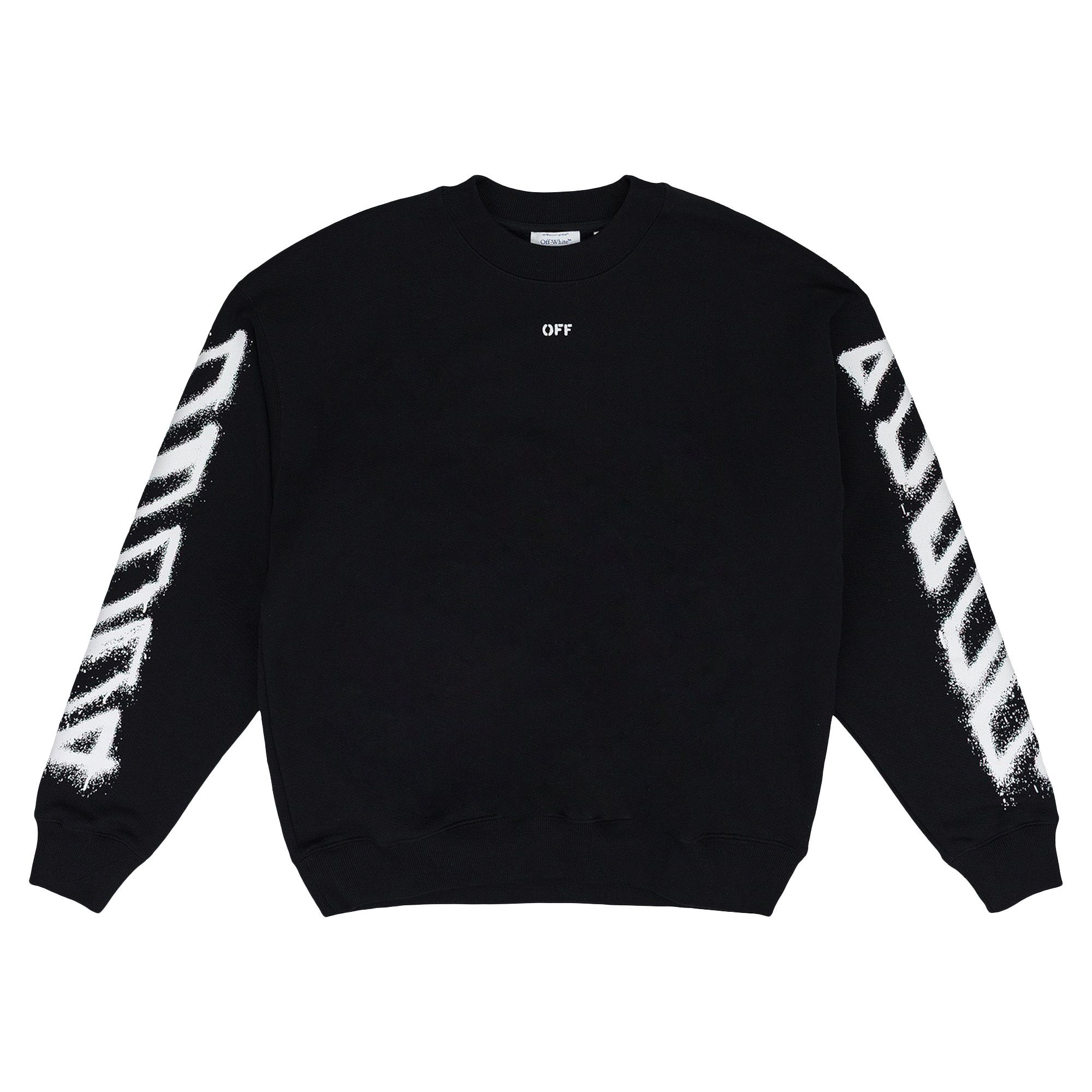 Buy Off-White Spray Can Arrow Crewneck 'Black' - 44MBA054F5001001