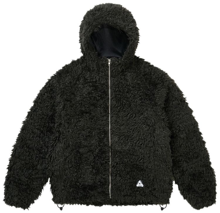Palace Furry Fleece Jacket Black