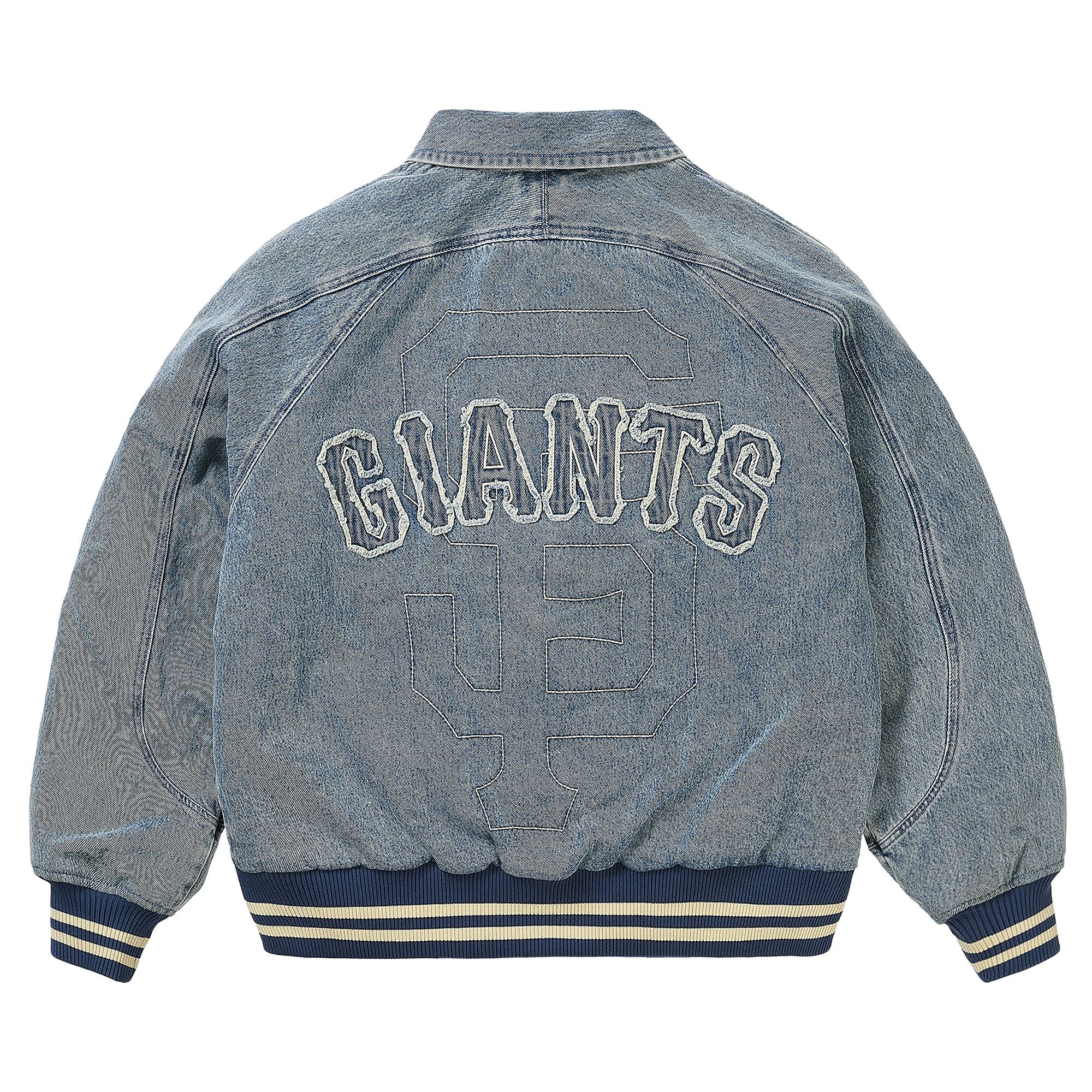 Buy Palace x San Francisco Giants Denim Varsity Jacket 'Stone Wash