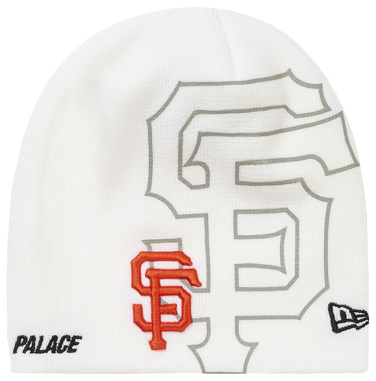 Palace x San Francisco Giants New Era Nein Cuff Beanie White