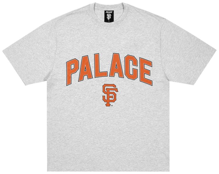 Palace x San Francisco Giants T Shirt Grey Marl