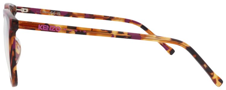Kenzo Square Frame Acetate Optical Frames HavanaTransparent
