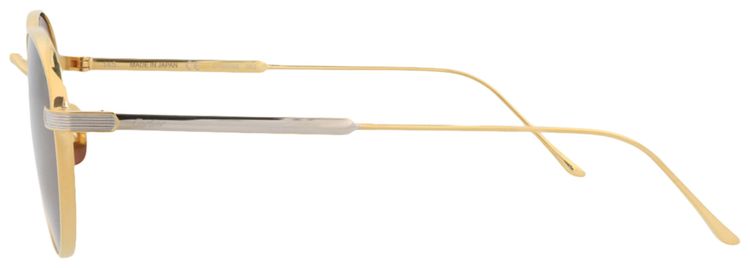 Cartier Round Frame Titanium Sunglasses GoldBrown