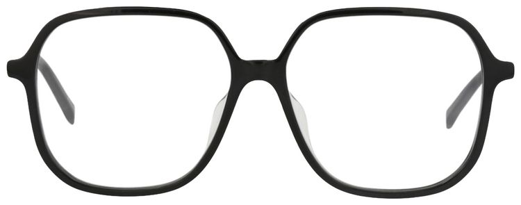 Kenzo Square Frame Acetate Optical Frames BlackTransparent