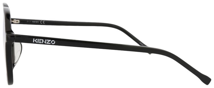 Kenzo Square Frame Acetate Optical Frames BlackTransparent