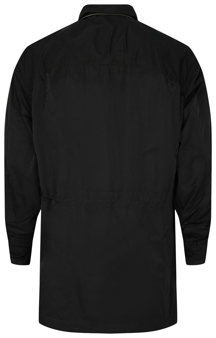 Ferragamo Zip Up Windbreaker With Removable Hood Black