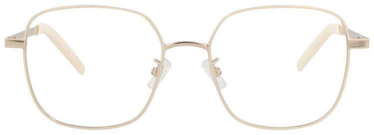 Kenzo Square Frame Metal Optical Frames WhiteTransparent
