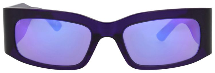 Balenciaga Square Frame Recycled Acetate Sunglasses Violet