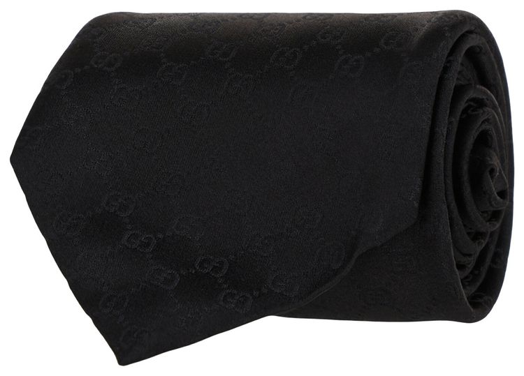Gucci GG Supreme Silk Tie Black