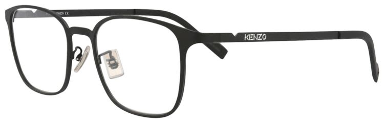 Kenzo Square Frame Metal Optical Frames BlackTransparent